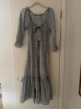 Christy Dawn Light Blue Floral Maxi Dress